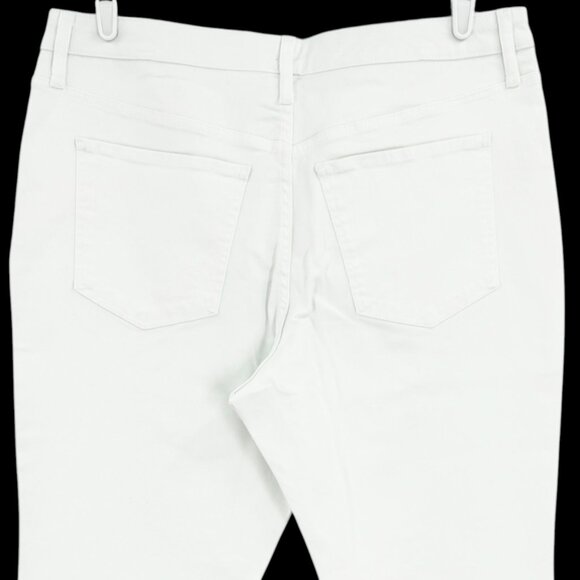 NWT Terra & Sky Womens Straight High Rise Stretch White Denim Jeans Plus Sz 16WP - Picture 4 of 9